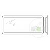 Vitre double synthétique transparente pour hublot type A Hormann Référence 3090821