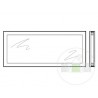 Vitre double polycarbonate/synthétique transparente pour hublot type A Hormann Référence 3089762