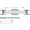 Vitre triple synthétique 26mm Teintée en gris A3 Hormann Référence 3095253