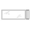 Vitre triple synthétique 51mm Structure cristalline U3 Hormann Référence 3095261