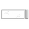 Vitre quadruple synthétique 51mm Teintée en gris A4 Hormann Référence 3095268