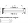 Vitre quadruples synthétique 51mm Teintée en brun B4 Hormann Référence 3095269