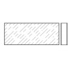 Panneau PU 51mm Aluminium anodisé lisse XU Hormann Référence 3095237