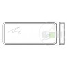 Vitre double en verre, P4A de 42mm transparent pour hublot A 26mm Hormann Référence 3093495