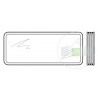 Vitre quadruple synthétique, transparente pour hublot type A, 51mm Hormann Référence 3091876