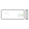 Vitre triple synthétique, transparente pour hublot type A, 51mm Hormann Référence 3091875