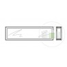 Vitre double synthétique, transparente pour vitrage type D de 41,5mm Hormann Référence 3091509