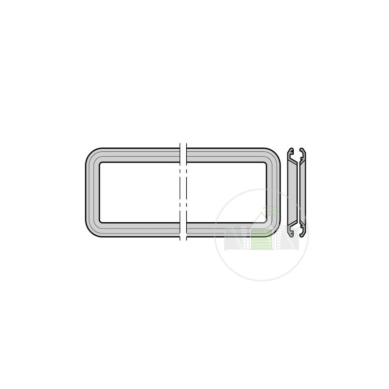 Vitre double en verre, P4A pour portes à rainures Hormann Référence 3098352